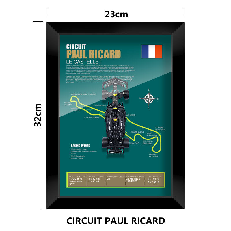 F1 Mercedes-Benz W14 Hamilton Track Scene Racing Model Study Club Decoration Hanging Painting