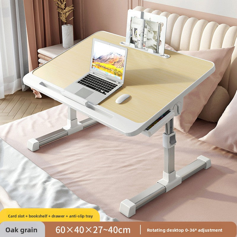 Adjustable Foldable Bed Desk with Storage
