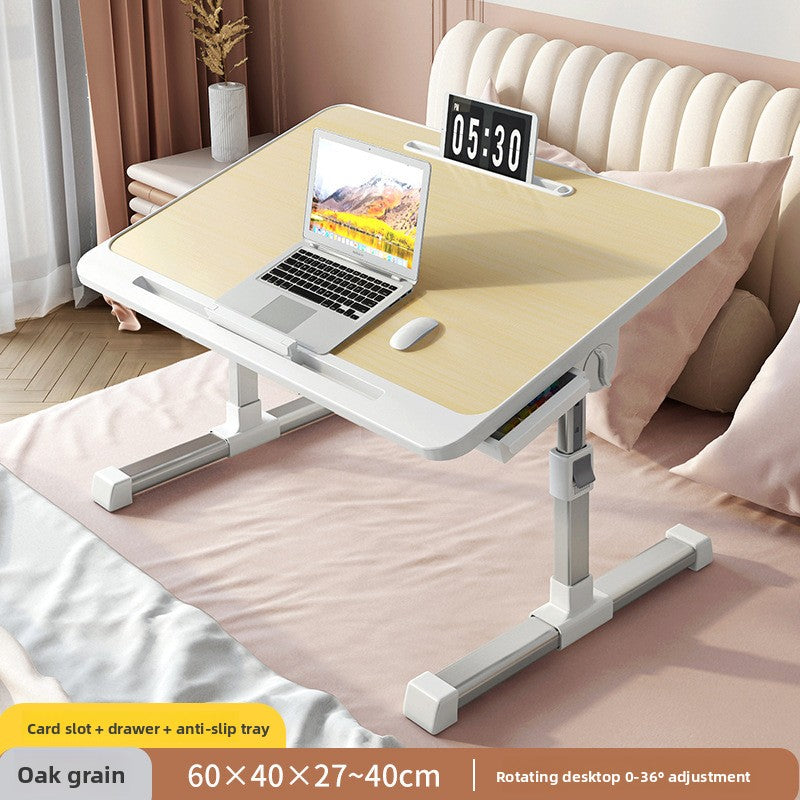 Adjustable Foldable Bed Desk with Storage