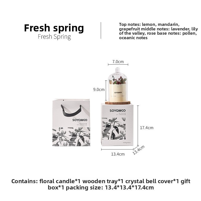 Floral Scented Candles for Home Aromatherapy