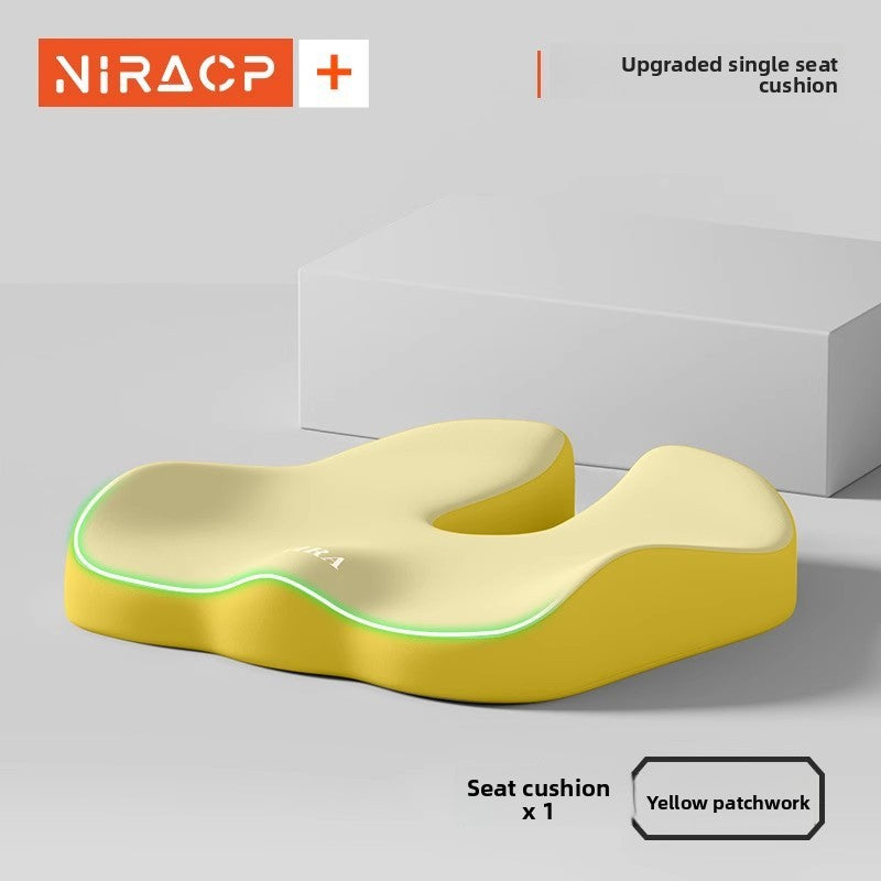 Ergonomic Memory Foam Seat and Lumbar Cushion Set