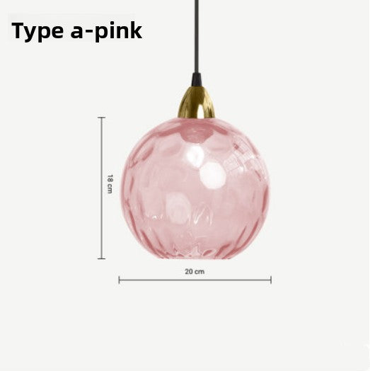 Glass ball chandelier