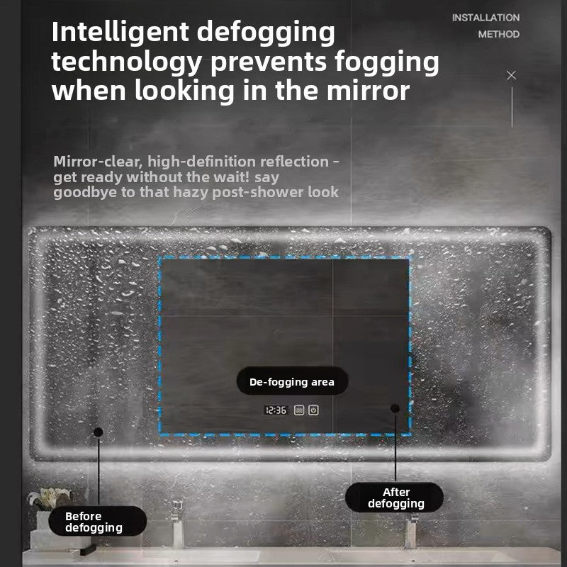 LED Illuminated Bathroom Mirror with Touch Control