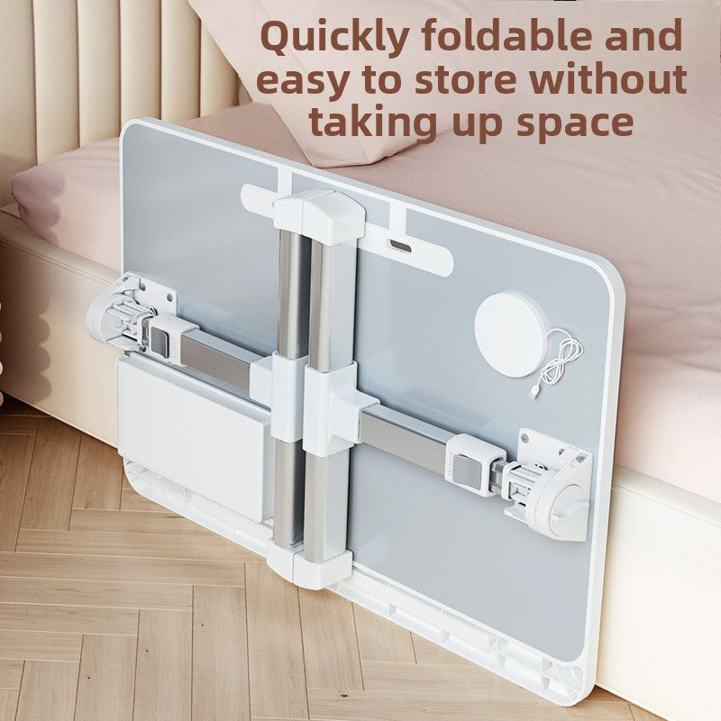 Adjustable Foldable Bed Desk with Storage
