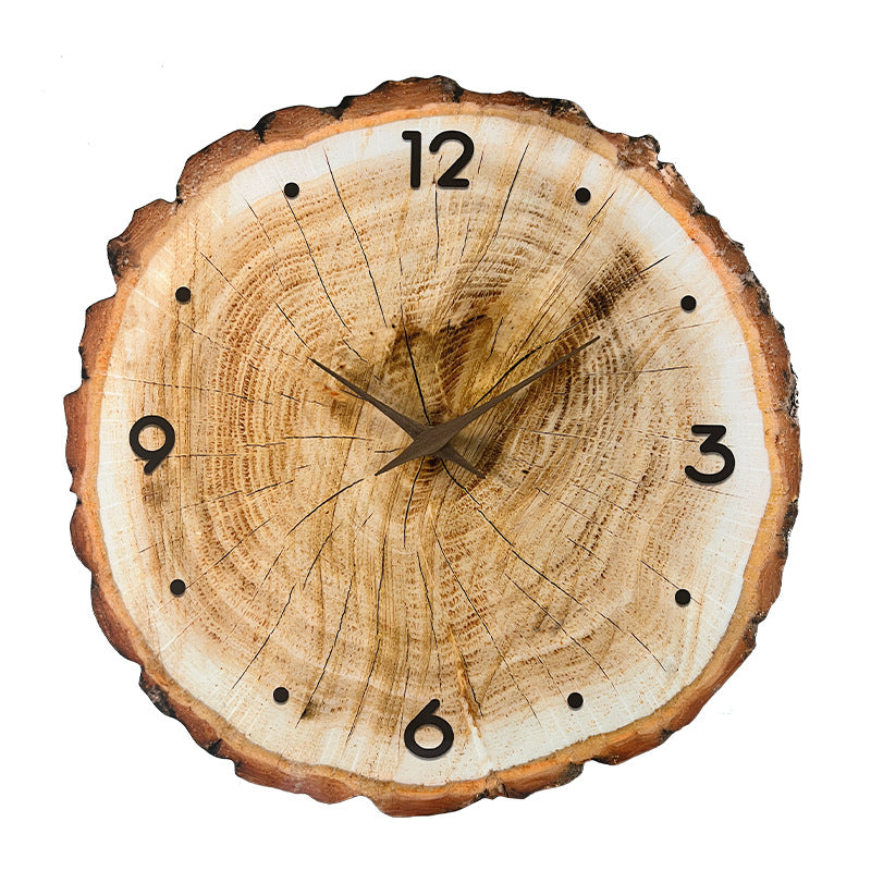 Wooden Round Wall Clock