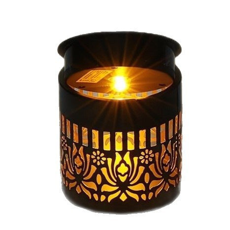Solar Outdoor Wall Light with Projection Patterns