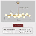 Nordic Molecular Glass Chandelier Lighting