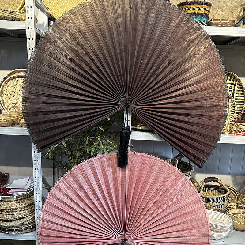 Chinese Style Bamboo Folding Fan Decorative Wall Hanging