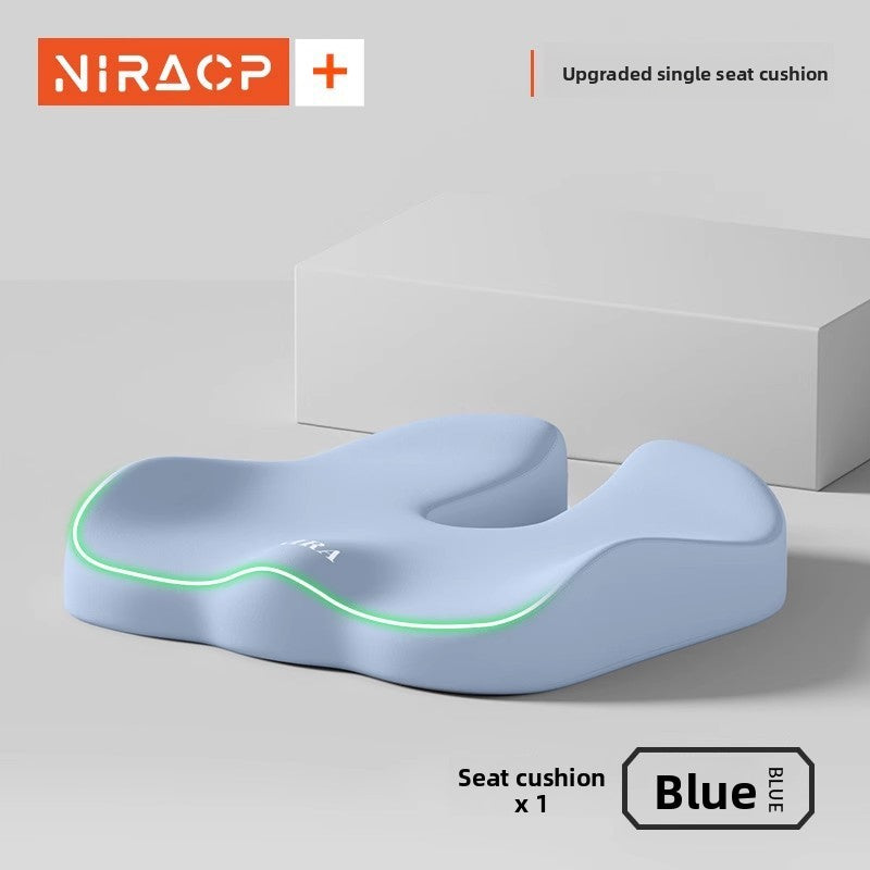 Ergonomic Memory Foam Seat and Lumbar Cushion Set