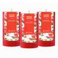 Simply Soson Apple Spiced Fall Scented Candle 3x4 inch Set of 3 Cinnamon Candle Apple Cinnamon Candles Scented Candles for Fall Fall Candle for Home Scented Fall Candles