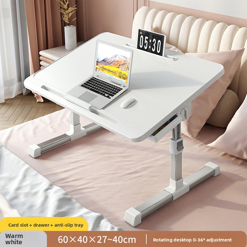 Adjustable Foldable Bed Desk with Storage