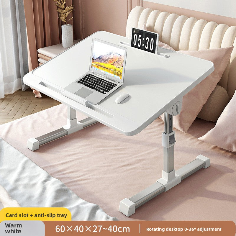 Adjustable Foldable Bed Desk with Storage