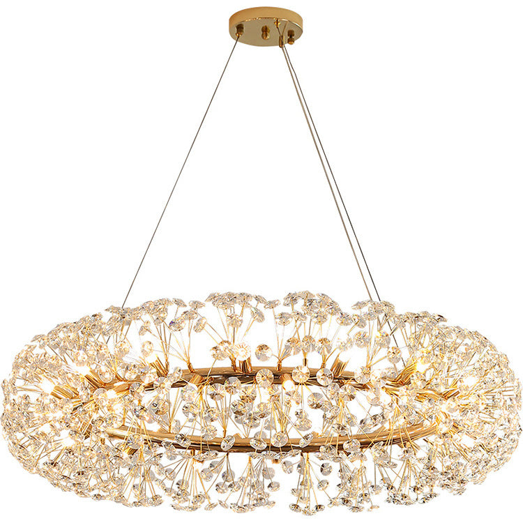 Modern Crystal Sphere Chandelier LED Hanging Lamp