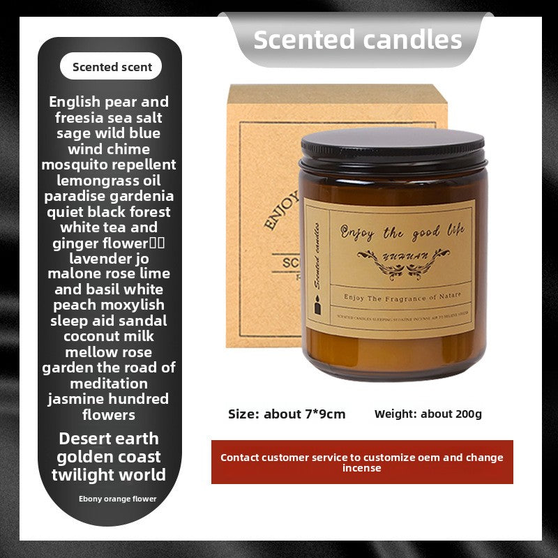 Smokeless bedroom with dried flower scented candles