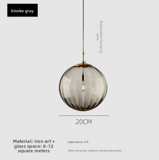 Glass ball chandelier