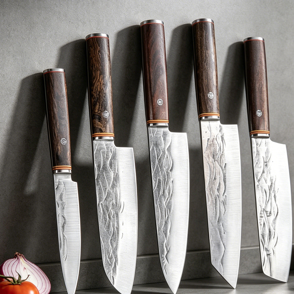 Forged Kitchen Knife Set 5 Pieces