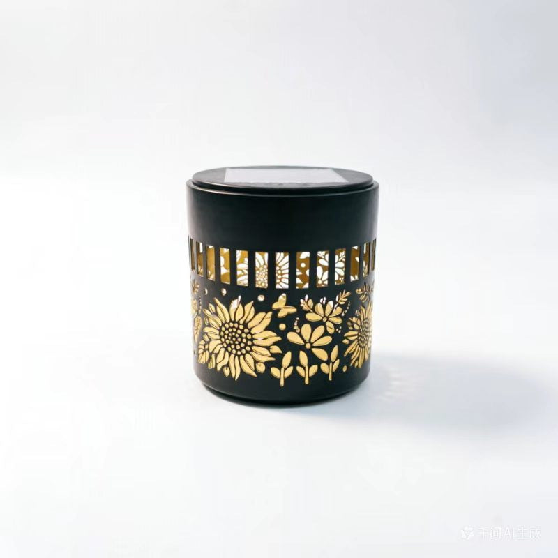 Solar Outdoor Wall Light with Projection Patterns