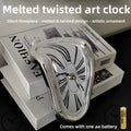 Melting Corner Wall Clock Roman Numerals