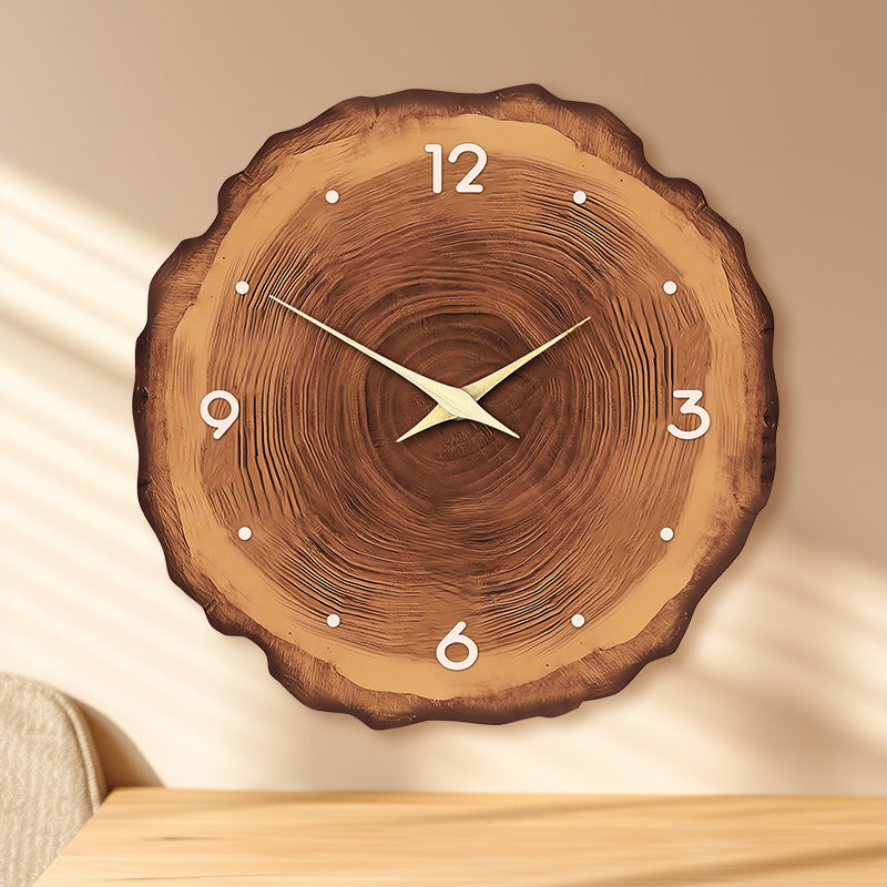 Wooden Round Wall Clock