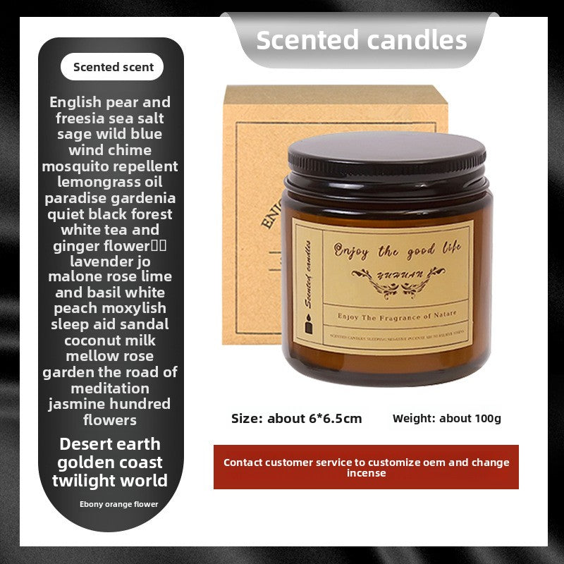Smokeless bedroom with dried flower scented candles