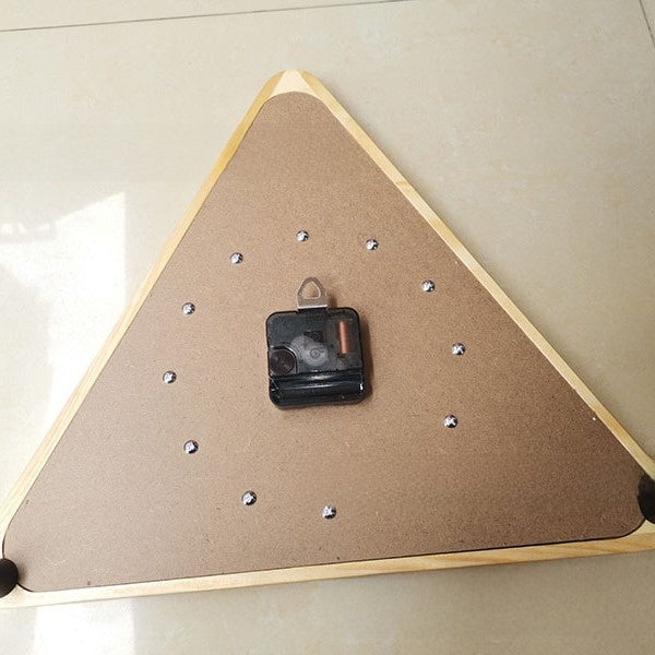 Solid Wood Billiards Clock for Game Rooms