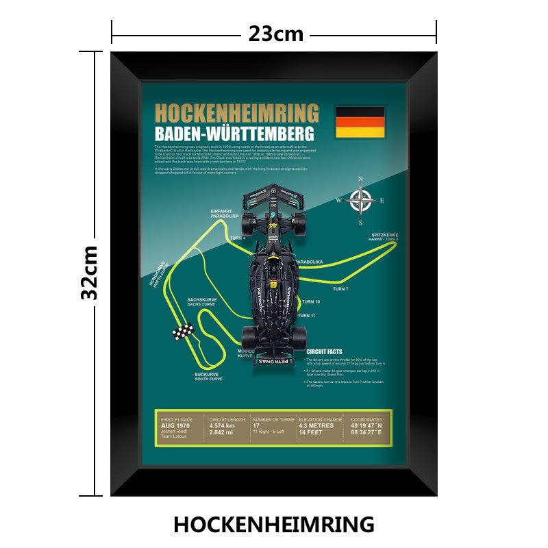 F1 Mercedes-Benz W14 Hamilton Track Scene Racing Model Study Club Decoration Hanging Painting