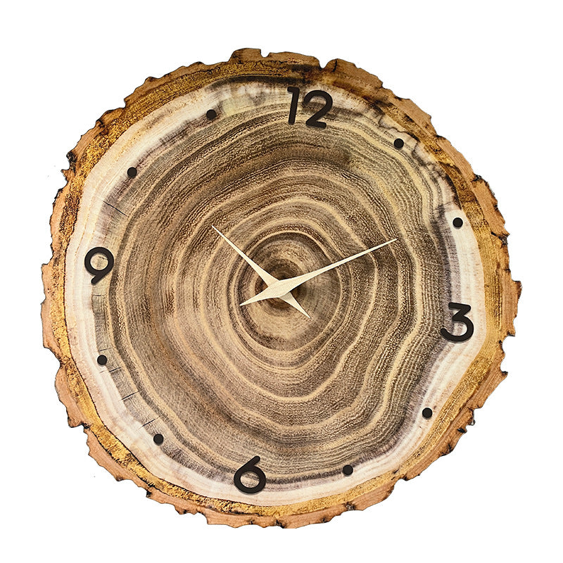 Wooden Round Wall Clock
