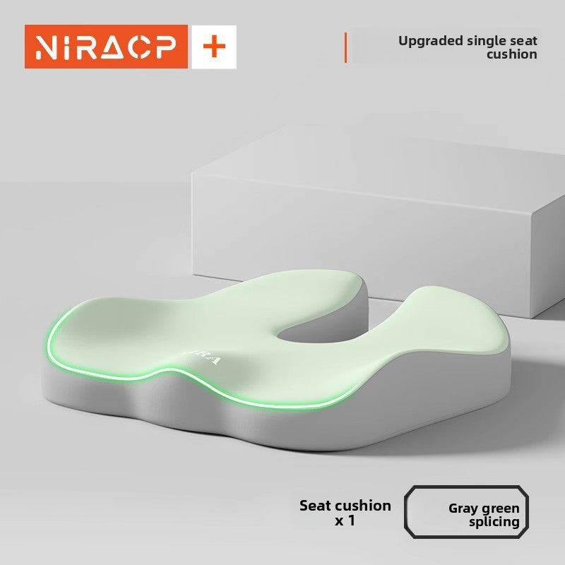 Ergonomic Memory Foam Seat and Lumbar Cushion Set