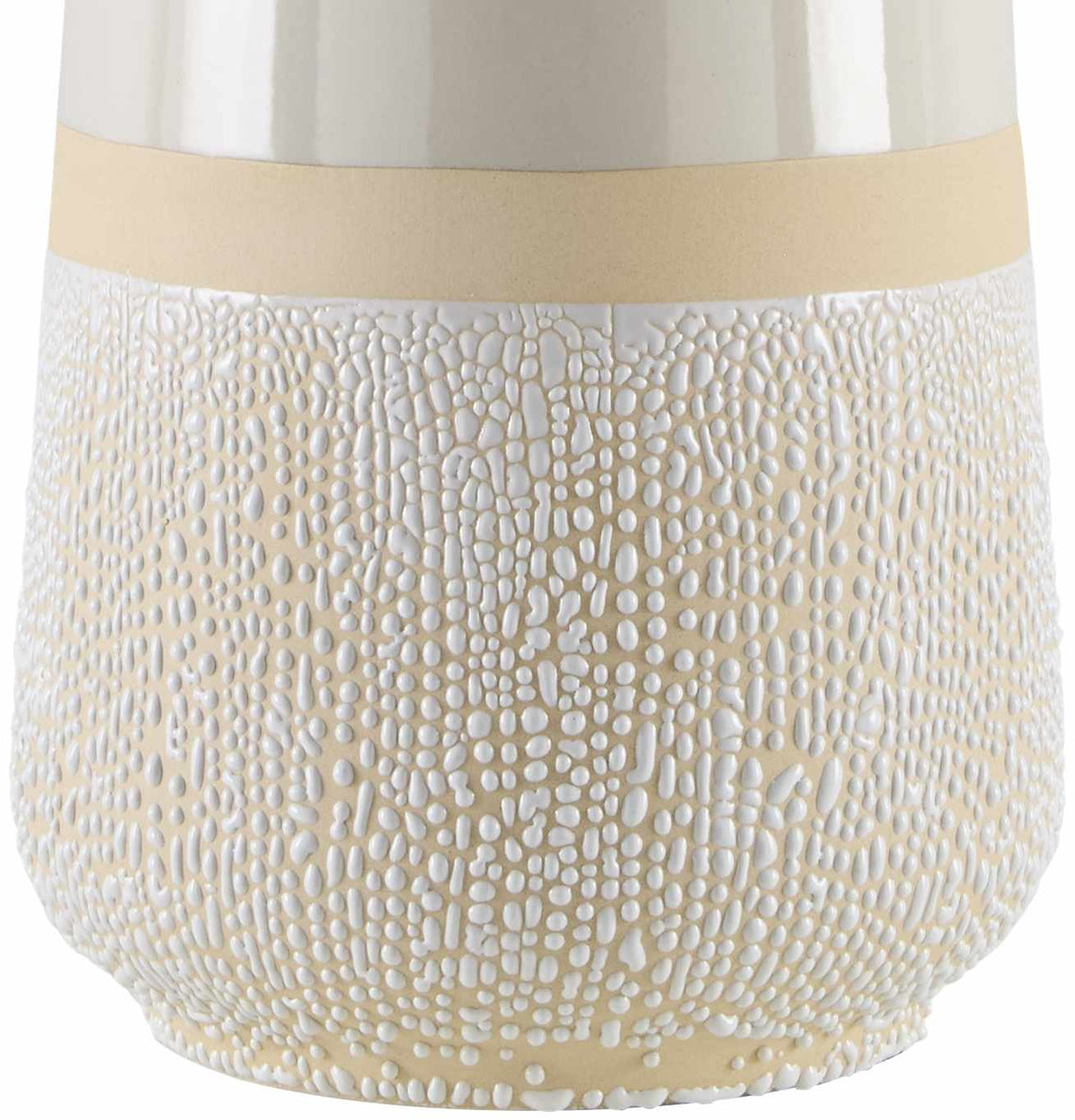 Light Gray Bohemian Table Lamp with global details for bedside or console tables