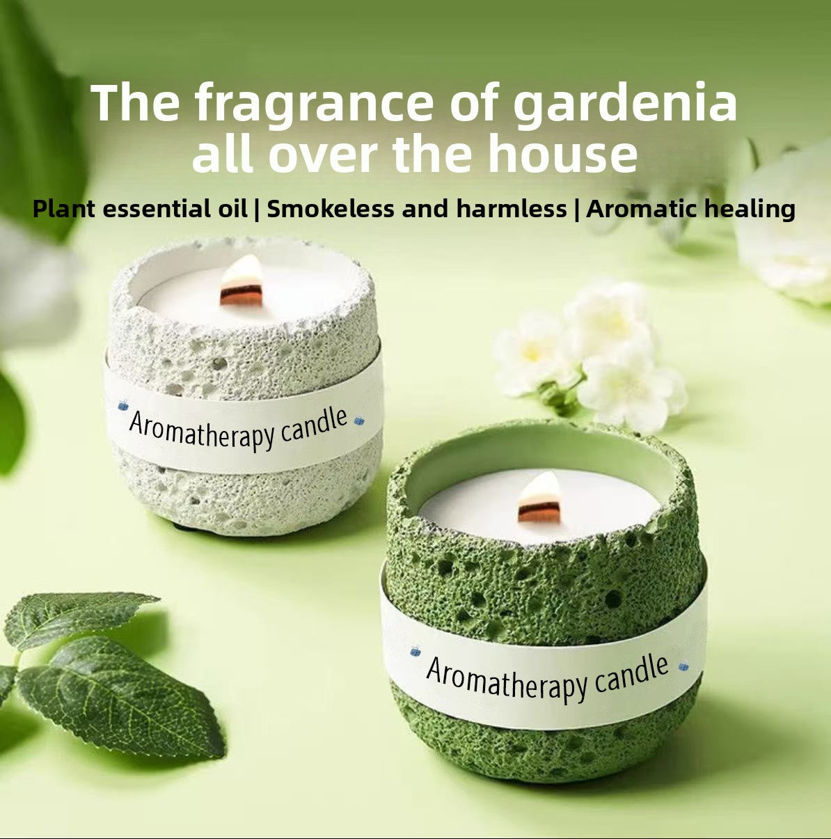 Household smokeless scented candles for gardenias