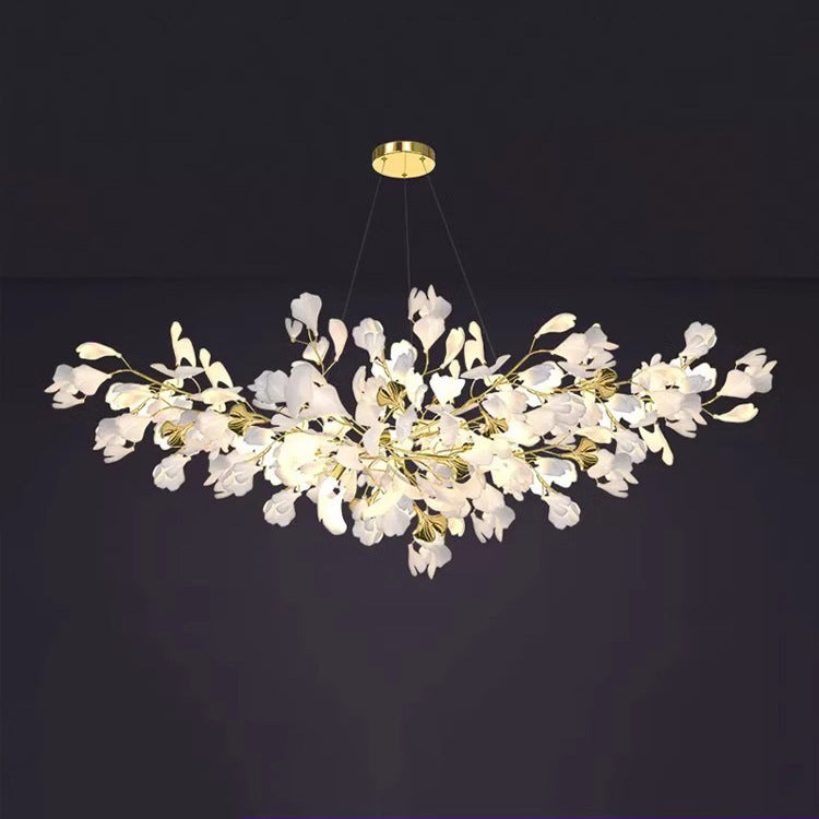 Designer Ginkgo Leaf LED Chandelier