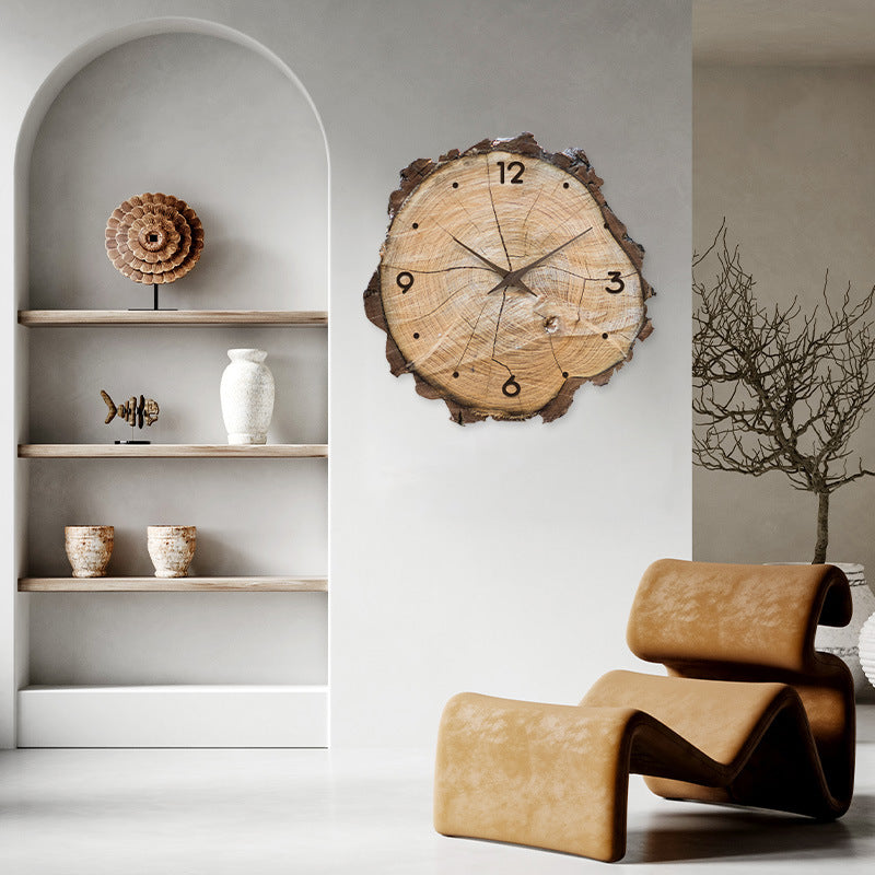 Wooden Round Wall Clock