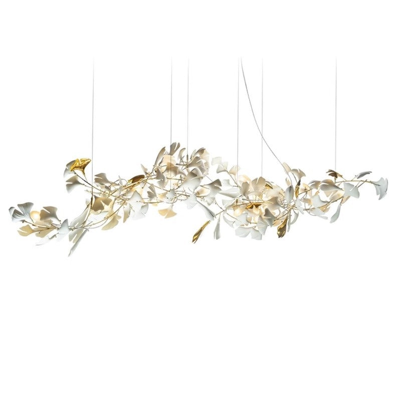 Designer Ginkgo Leaf LED Chandelier