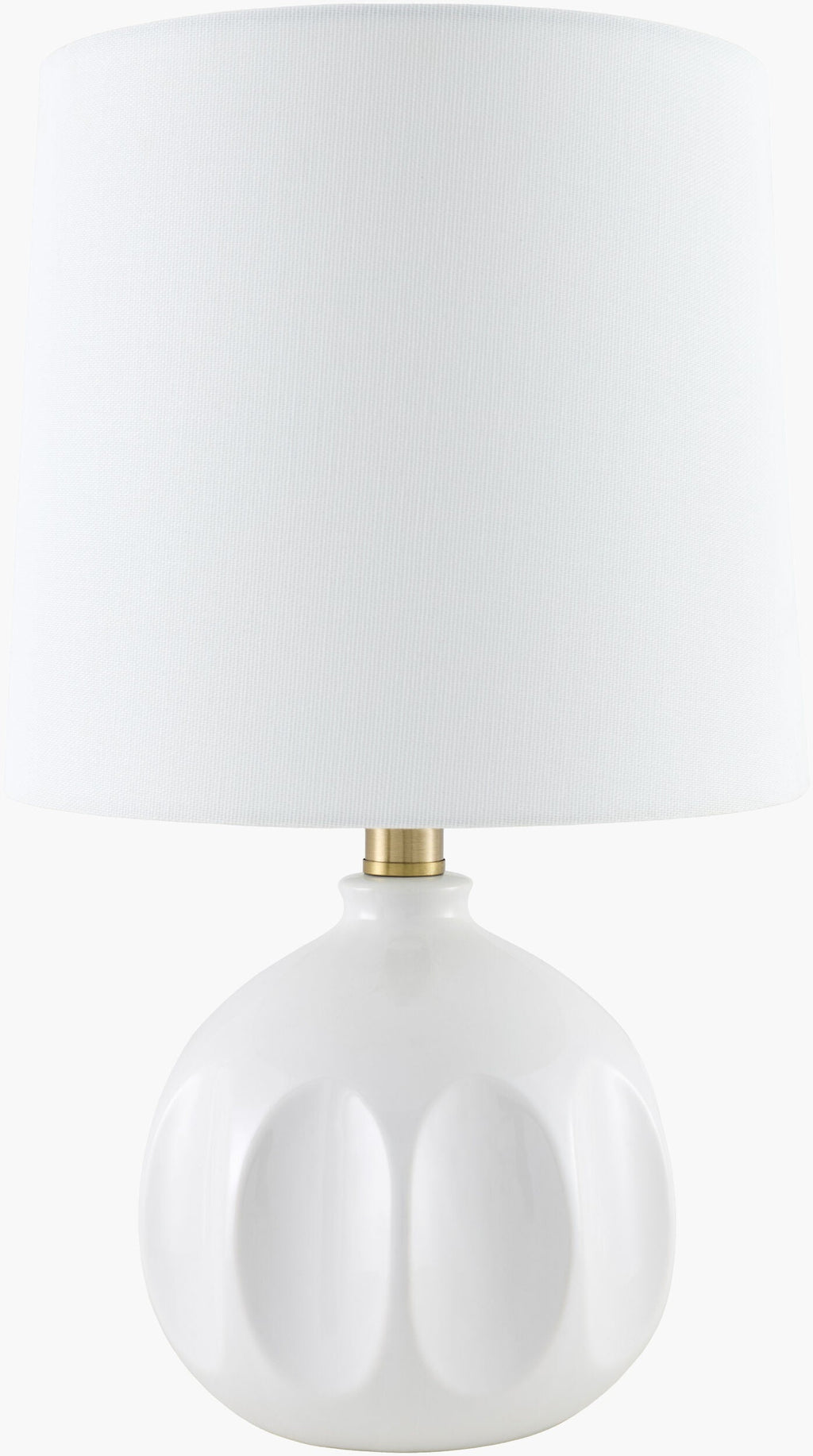 Matting Modern Table Lamp with global details for bedside or console tables