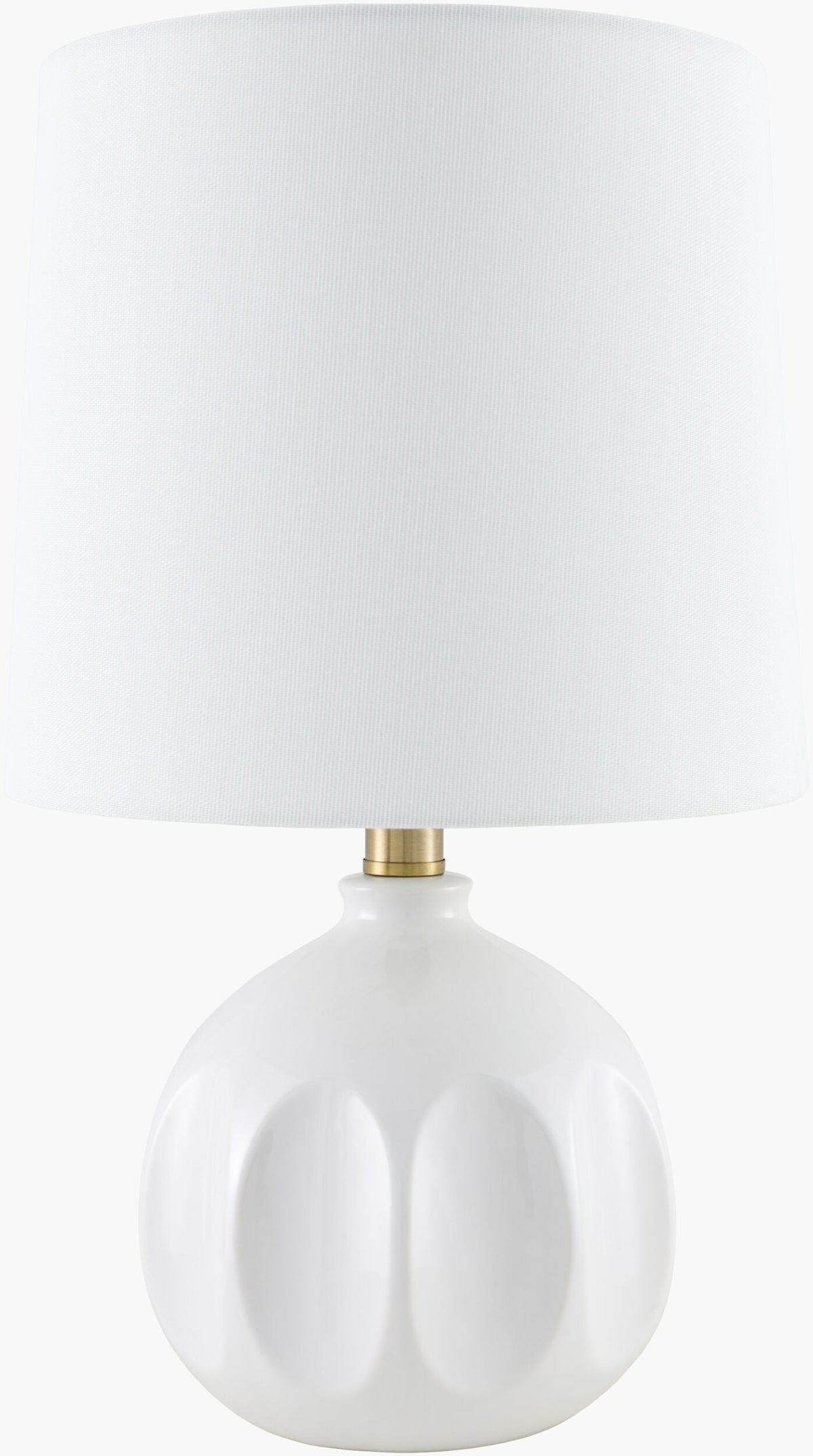 Matting Modern Table Lamp with global details for bedside or console tables