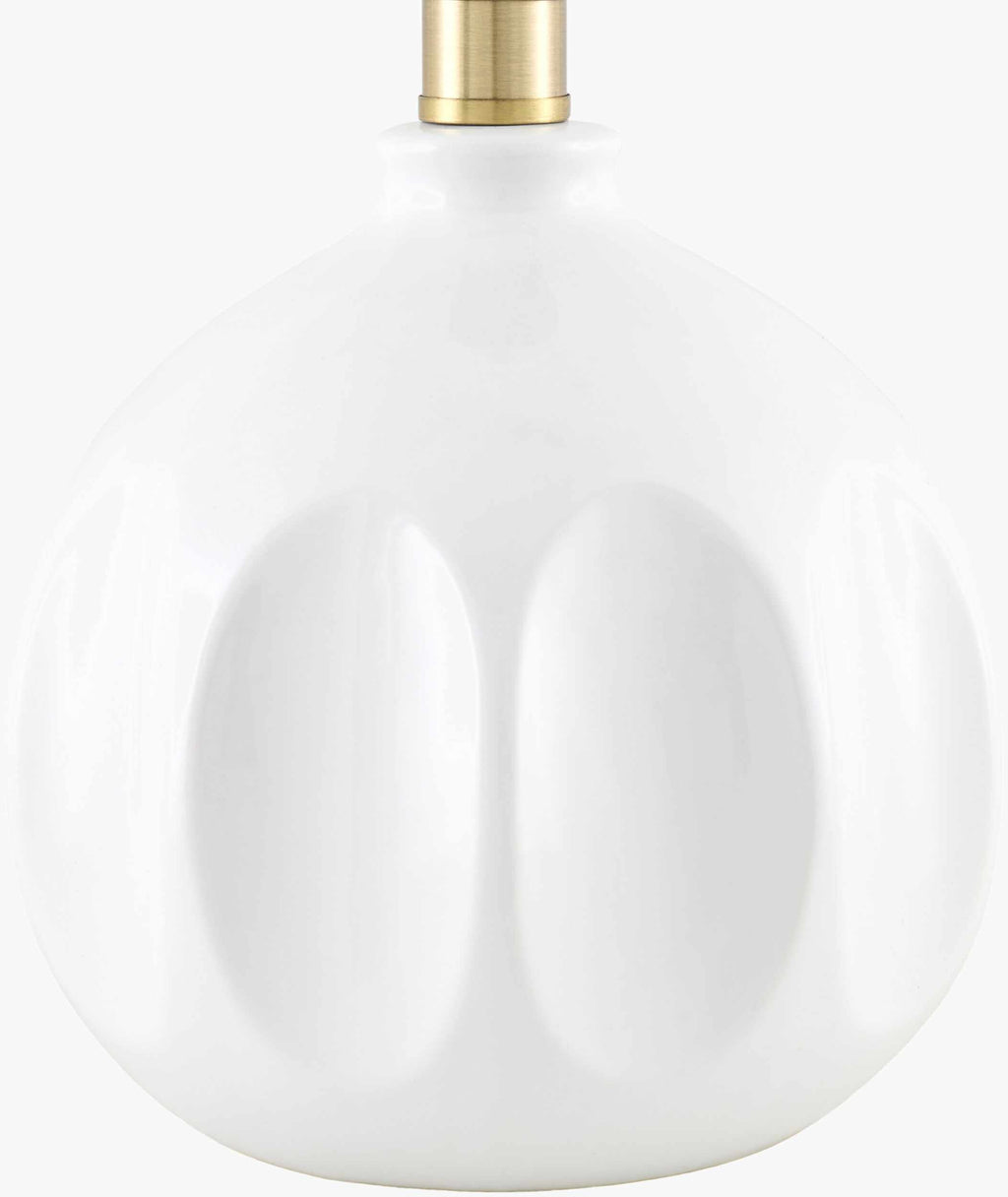 Matting Modern Table Lamp with global details for bedside or console tables