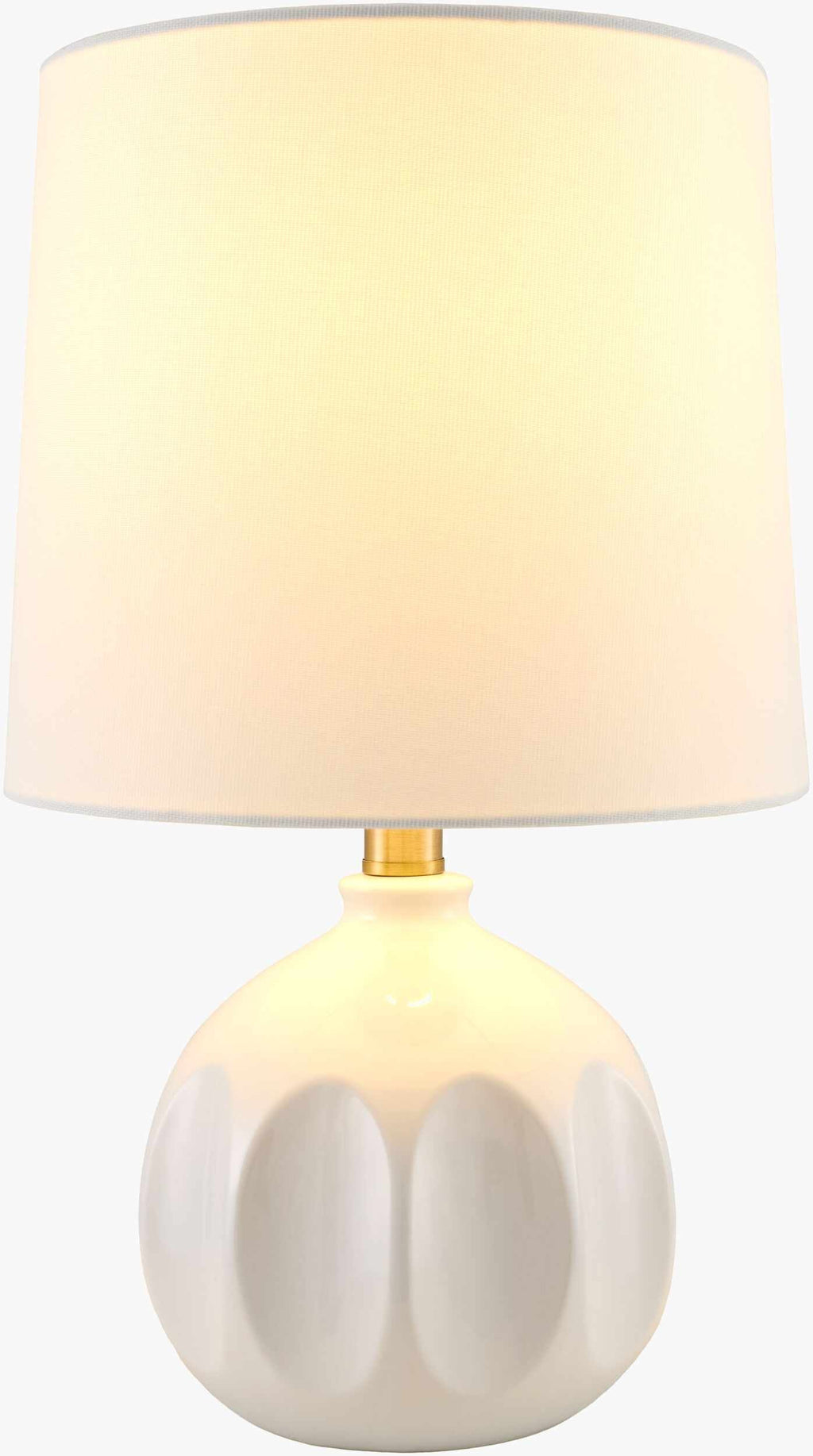 Matting Modern Table Lamp with global details for bedside or console tables