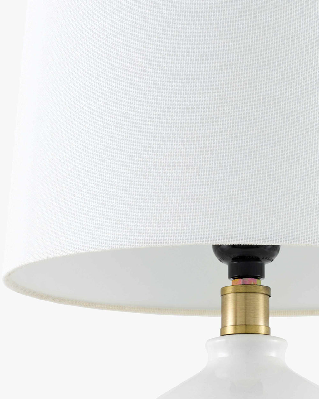 Matting Modern Table Lamp with global details for bedside or console tables