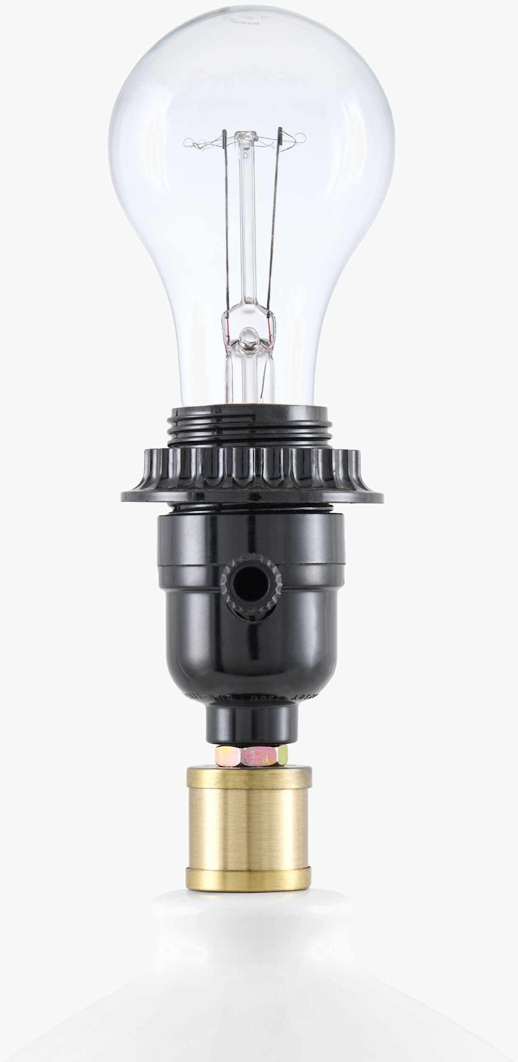 Matting Modern Table Lamp with global details for bedside or console tables