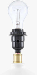 Matting Modern Table Lamp with global details for bedside or console tables