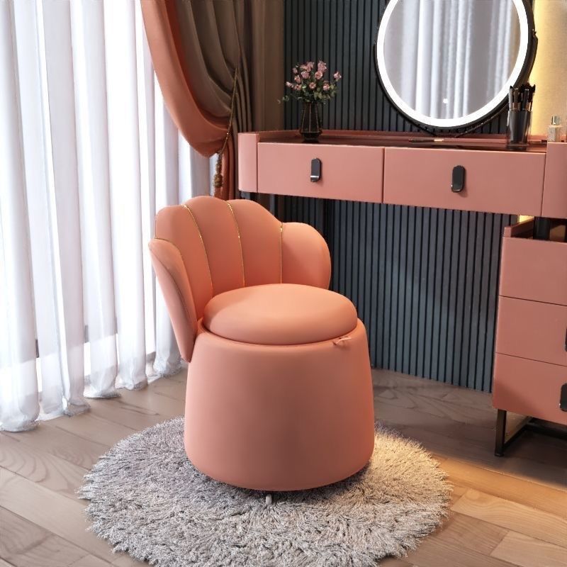 Foldable Makeup Chair with Storage