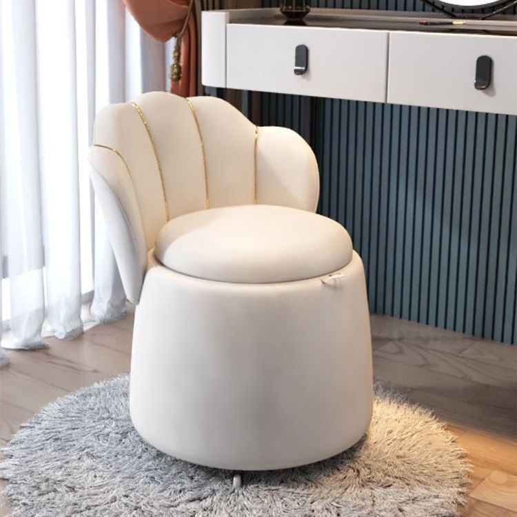Foldable Makeup Chair with Storage