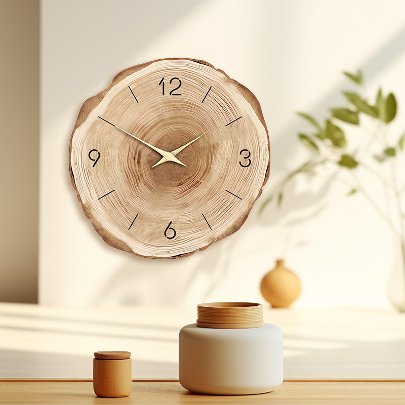 Wooden Round Wall Clock