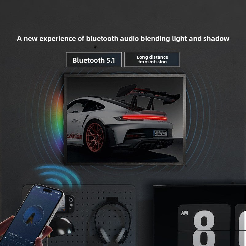 Illuminated sports car decorative painting