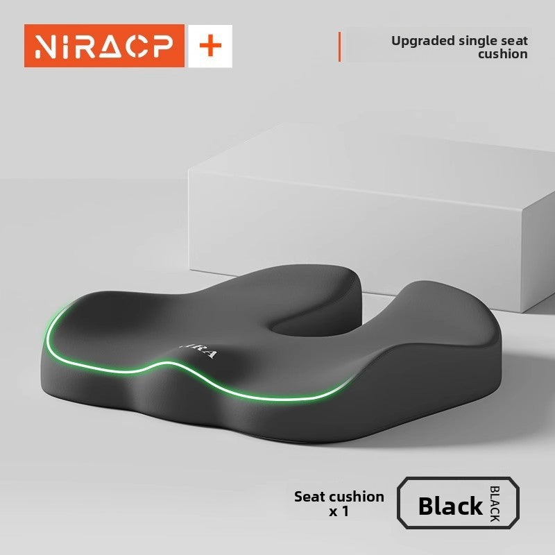 Ergonomic Memory Foam Seat and Lumbar Cushion Set