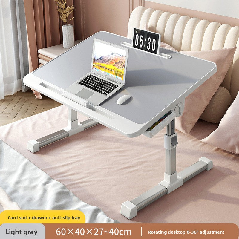 Adjustable Foldable Bed Desk with Storage