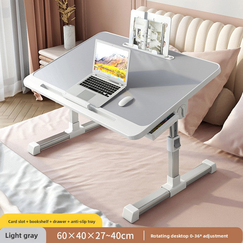 Adjustable Foldable Bed Desk with Storage