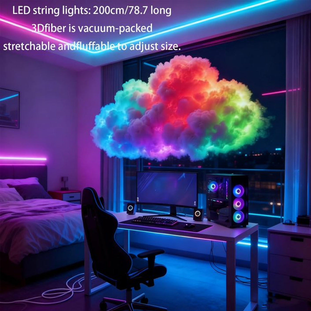 DIY RGB Cloud Night Light with Bluetooth Control
