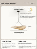 Silk Chandelier with Adjustable Lighting