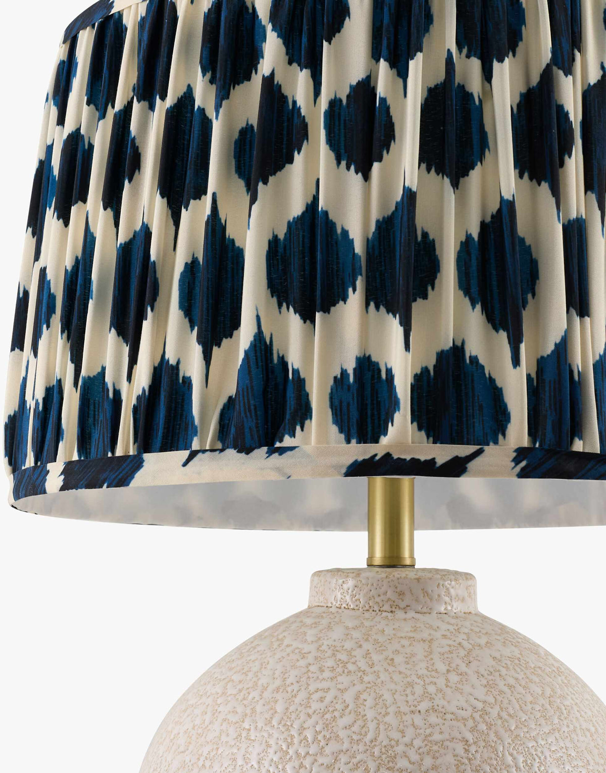 Aqua Blue Bohemian Table Lamp with textured details for bedside or console tables